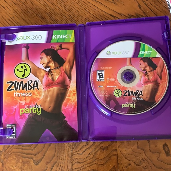 XBOX 360 video game Zumba requires Kinect sensor to use this. Has book guc - Picture 3 of 4